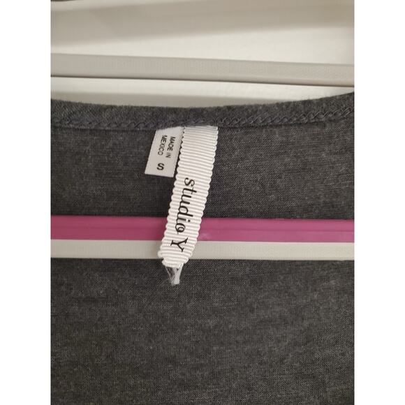 Women's Studio Y Gray & White Sequin Racerback Tank Top | Size Small - Picture 6 of 7